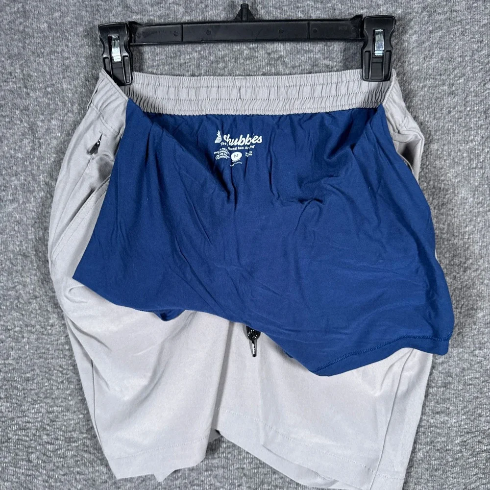 Chubbies Everywear Shorts Mens Medium Grey Lined Performance Stretch Active 8